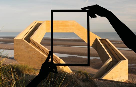 het Westerpunt met een fotokader ervoor